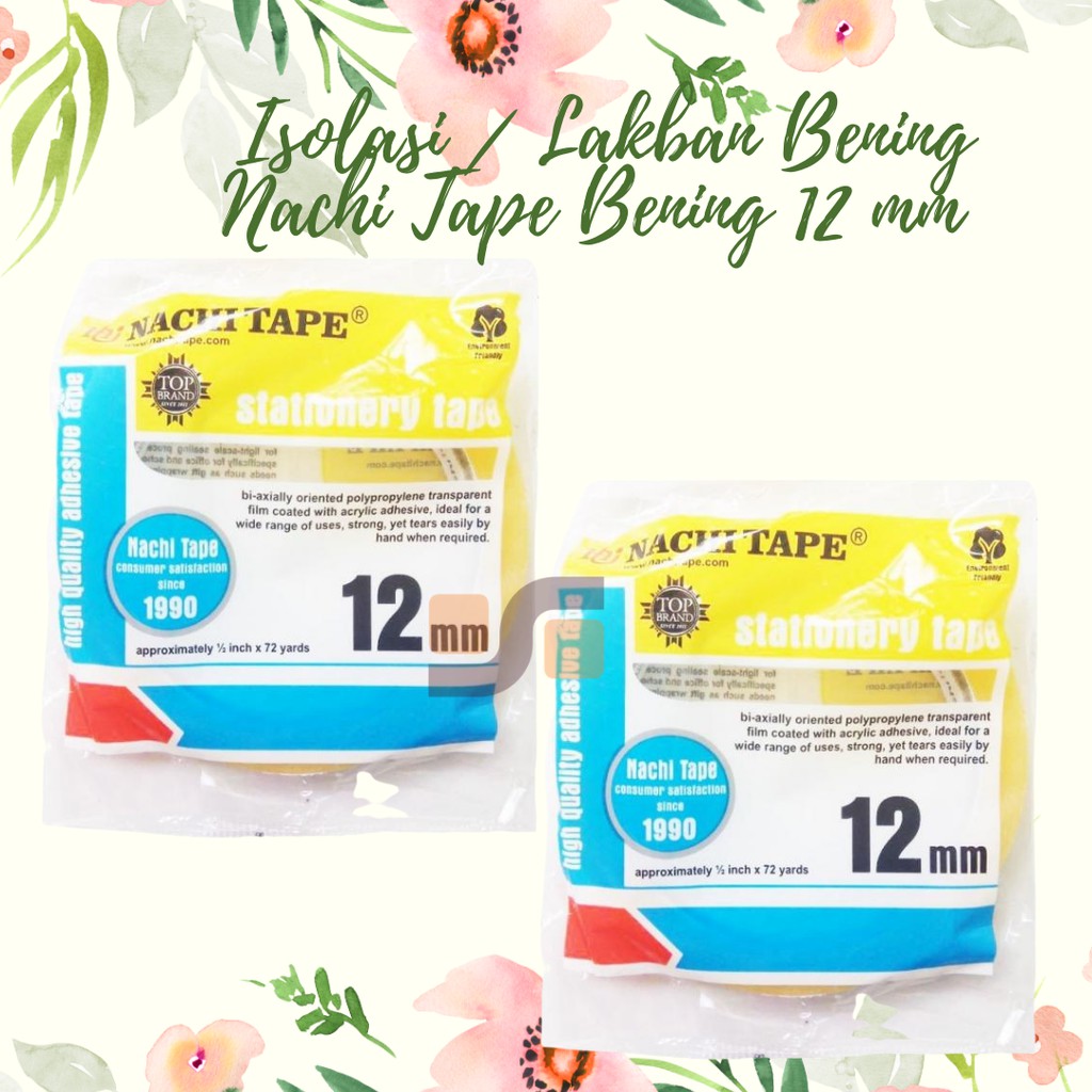 

Isolasi/Lakban Bening Nachi Tape Bening 12 mm