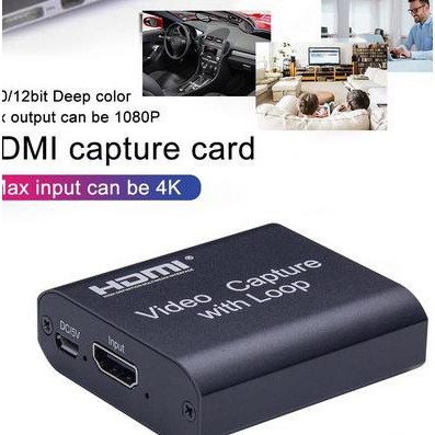 Video Capture HDMI to USB with Loop 4K HDMI Video Capture Card