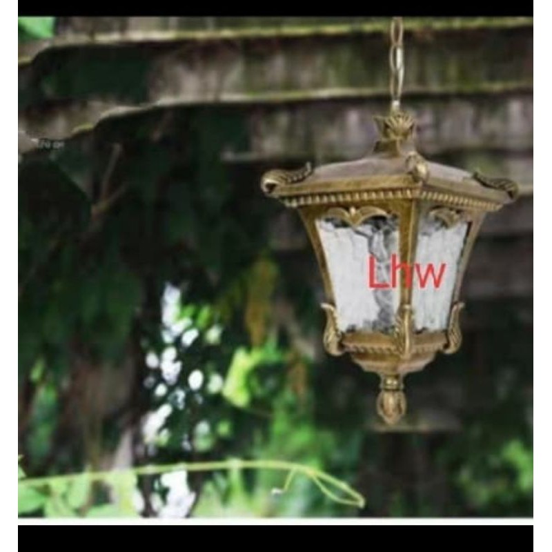 lampu hias gantung klasik dekorasi teras cafe outdoor indoor
