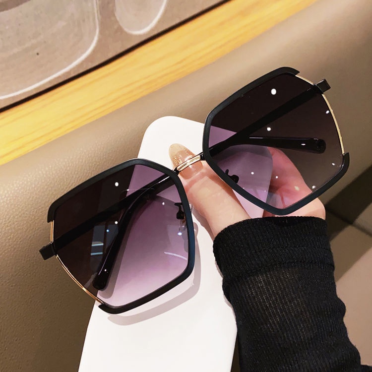 Women Fashion Semi Rimless Sunglasses