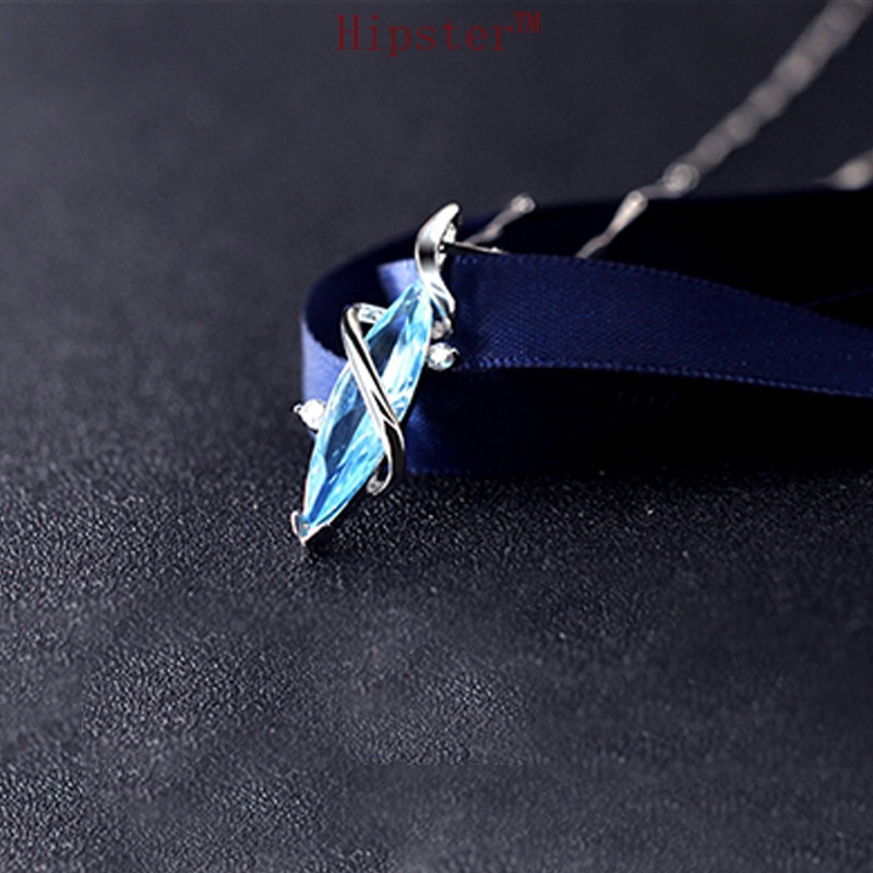 Design Personalized Characteristic Natural Fashion Sapphire Pendant Creative Necklace