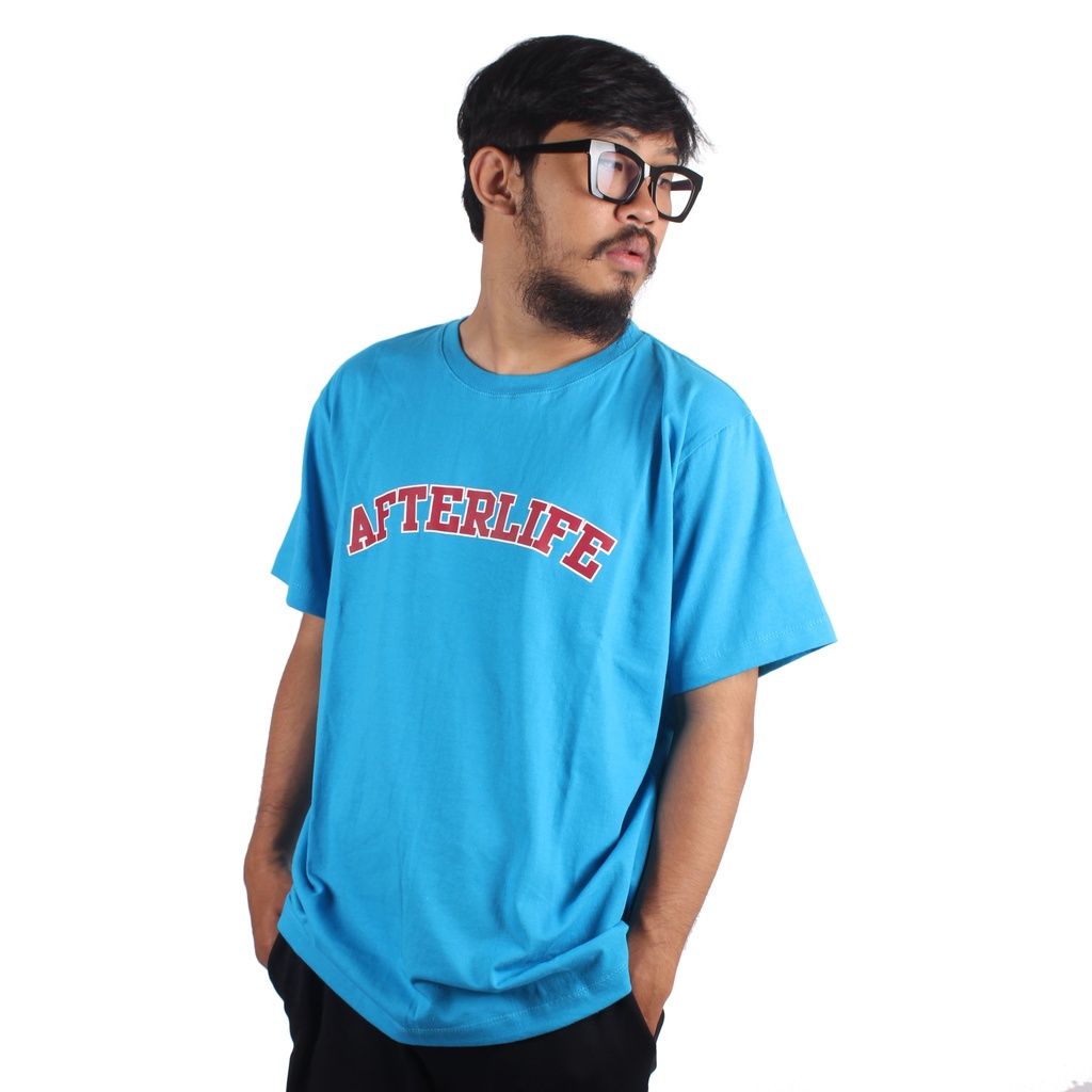 AFTERLIFE - Tshirt Choi Pitcher Turquoise Blue | 21057D