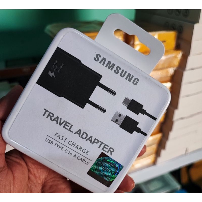 (Garansi ) Travel Charger samsung S8 S9 S10 A12 A8 A9 A20 A21S A30 A31 A32 A50 A50S A52 A70 A80 M20 M21 M30 FASTCHARGING TYPE C