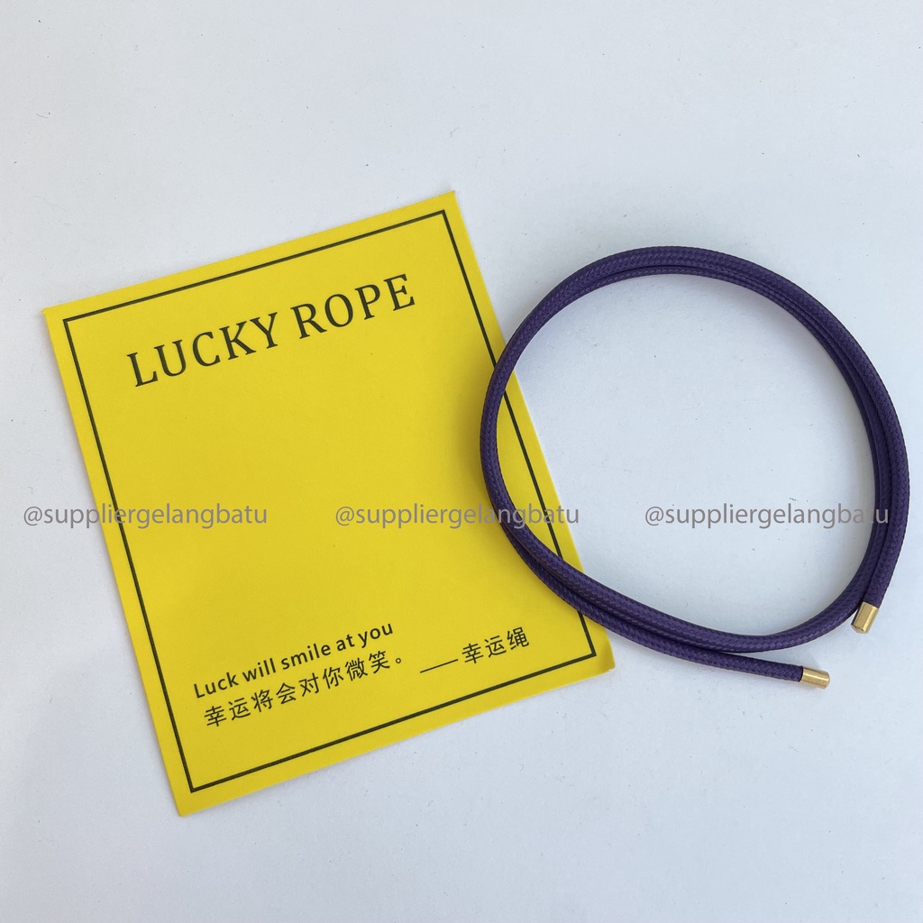 Gelang Magnet Lilit Gelang Tali Lucky Rope Keberuntungan Hoki Gelang Persahabatan dengan BOX gelang couple