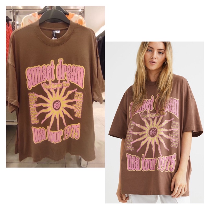 OVERSIZED T-shirt Sunset Dream H&M Original Store