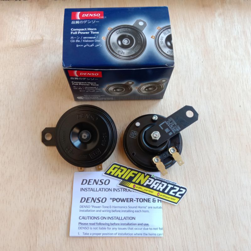 klakson Denso 12 volt suara mobil Avanza,Kijang inova satu set 2 pcs