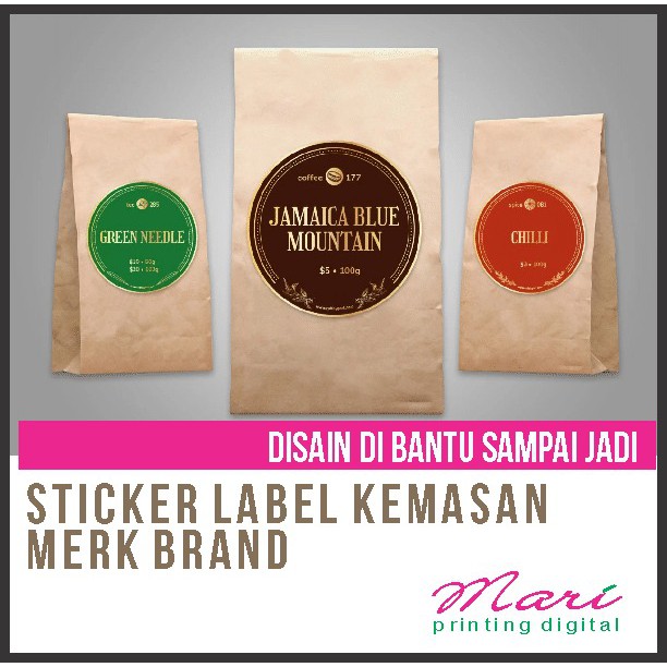

CETAK STIKER LABEL KEMASAN/PRODUK/MERK/KARDUS
