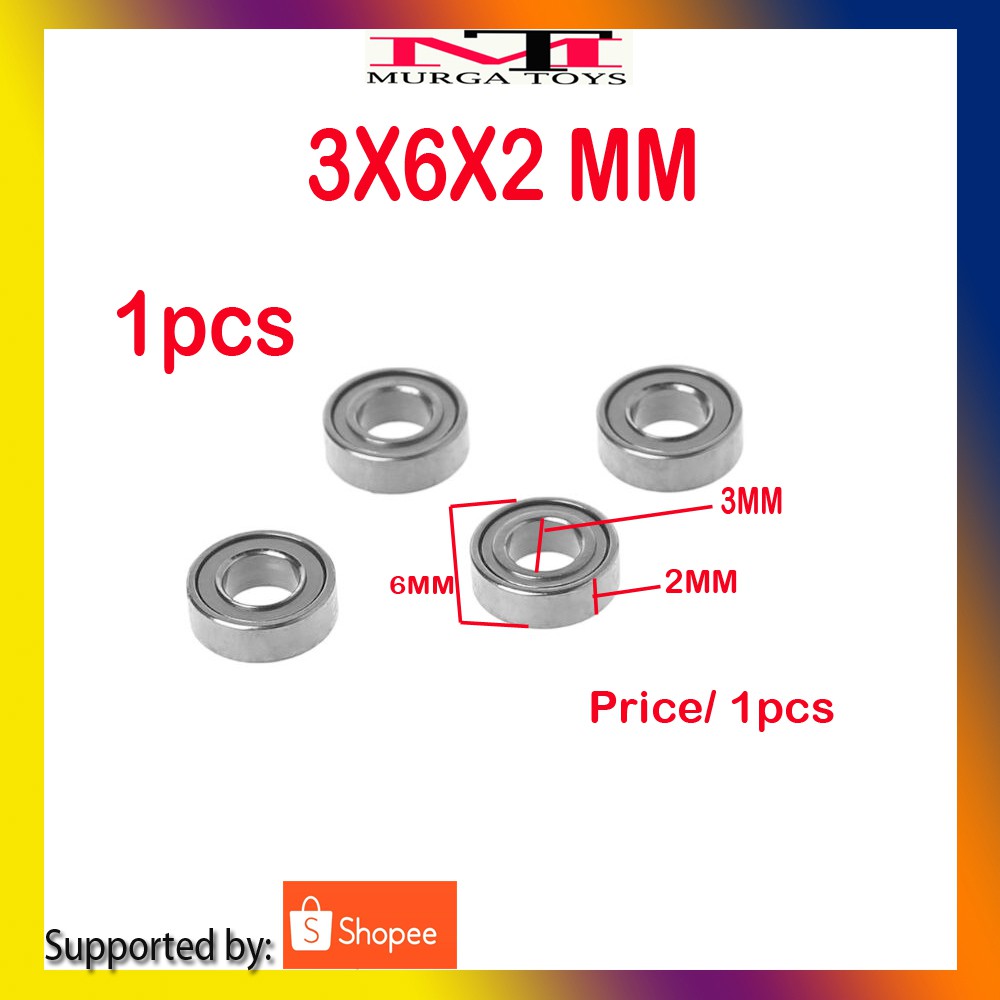 BEARING 3X6X2MM BEARING GARDAN WPL MN PER 1 PCS