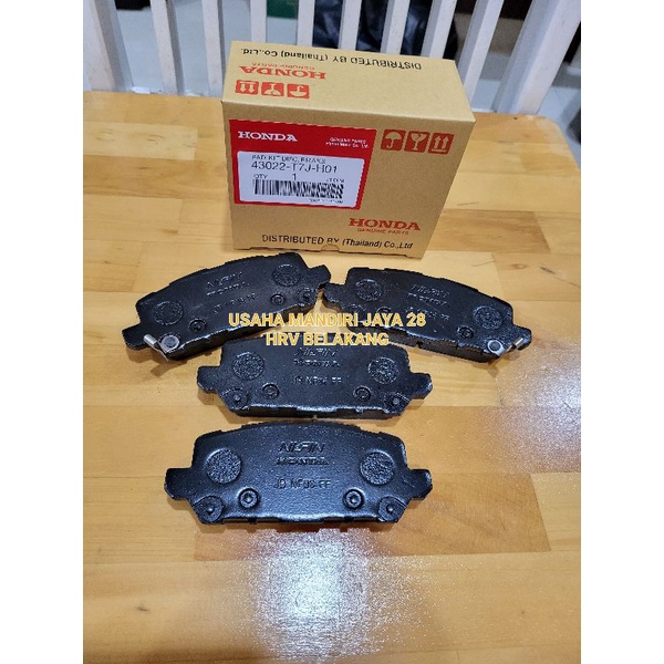 KAMPAS REM BELAKANG- BRAKE PAD REAR HONDA HRV 43022-T7J-H01