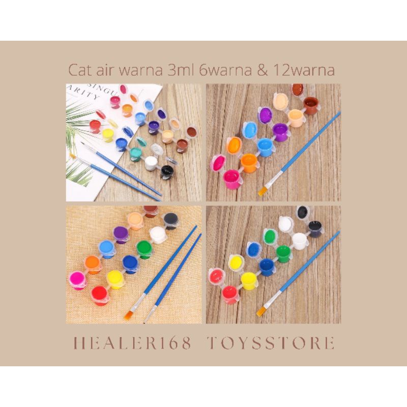 

ALAT MELUKIS CAT AIR WARNA WATER COLOR / COLOR PAINTING SET