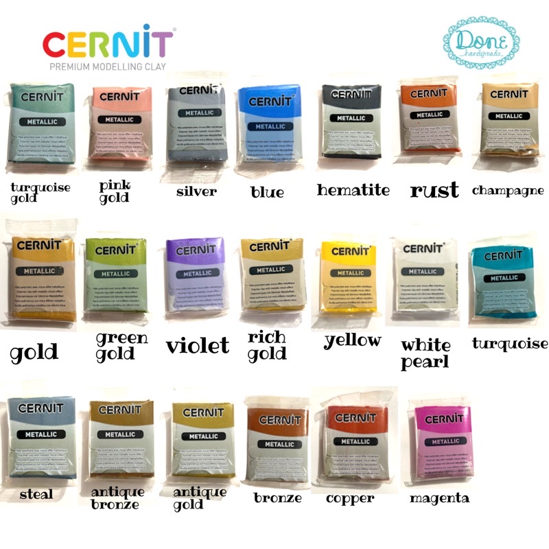 cernit metallic polymer clay bahan clay adonan clay jual clay