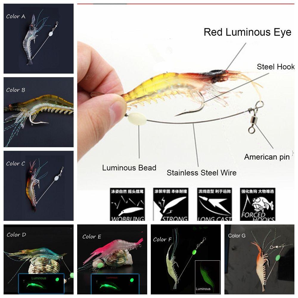 Solighter Umpan Pancing Soft Bait Bentuk Udang Bahan Silikon