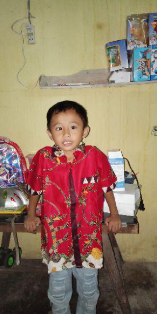 Hem Kemeja Atasan Batik Anak Cowok Laki-laki Naura Madura