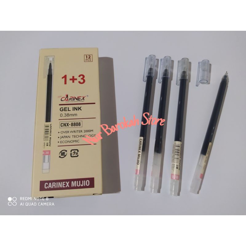 

Pen Gel Transparan Carinex Munjio 0,38mm (ecer)