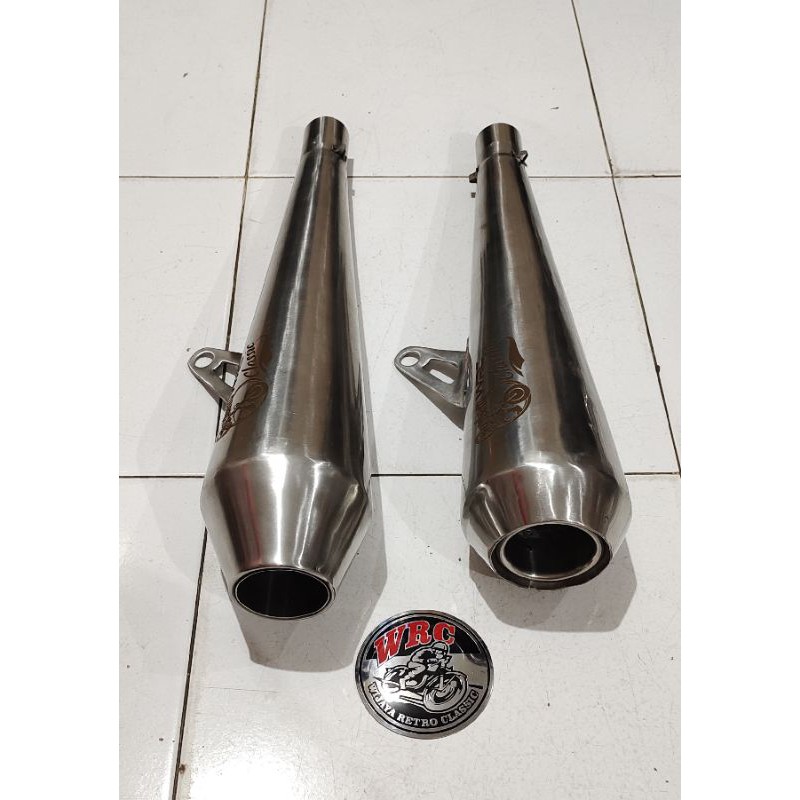 Silincer Knalpot Custom WRC Classic Japstyle Streetcub Stainless