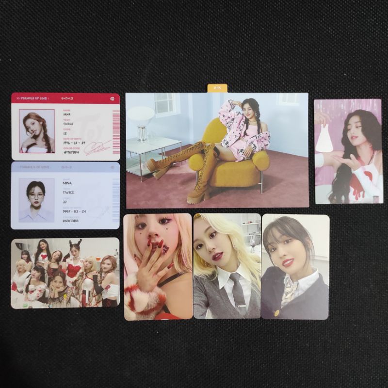 TWICE Formula of Love Photocard ID Card Postcard Official