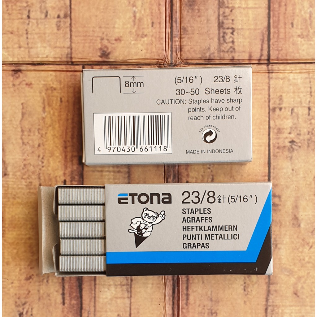 1Pack Kecil Isi Staples Etona 23/08 - Isi Staples Jilid Etona 2308