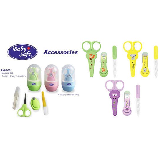 BABY SAFE - MANICURE SET (RKM103) / GUNTING KUKU BAYI  SET