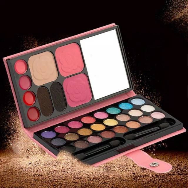 Medan Termurah Cantik &amp; Lengkap Make up dompet Lameila eyeshadow blush on lipstik