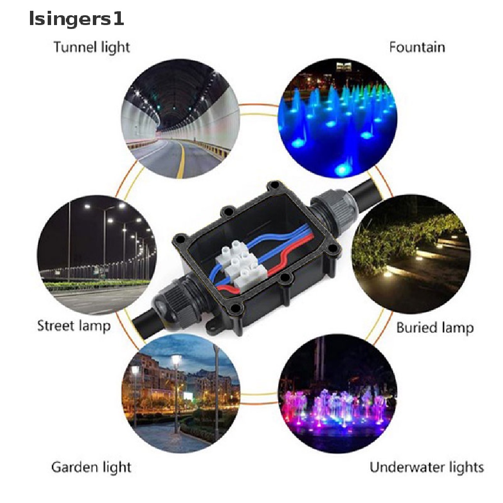 (lsingers1) Kotak Junction Box 2 / 3 Arah Anti Air IP66 Untuk Outdoor