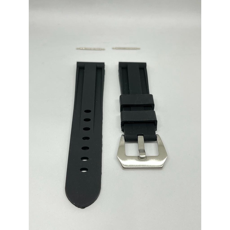 STRAP PANERAI / TALI JAM PANERAI 22mm 24mm STRAP UNIVERSAL  Silicone Rubber LUMINOR PANERAI  Color silikon karet Strap kulit silikon premium Amazfit samsung Xiaomi band