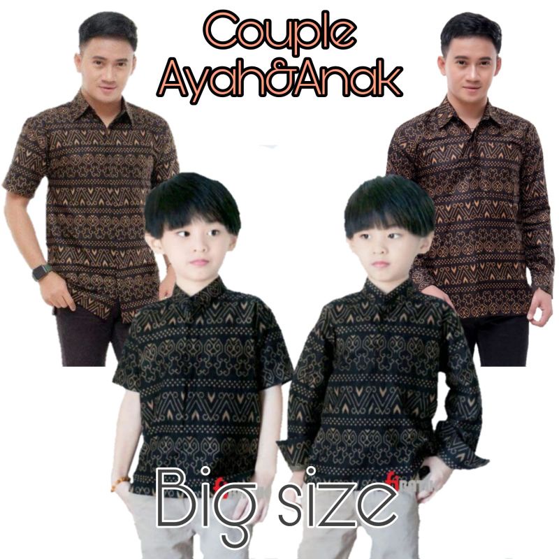 [COD]BATIK COUPLE AYAH DAN ANAK LAKI-LAKI/BATIK COUPLE AYAH ANAK LAKI-LAKI ATASAN