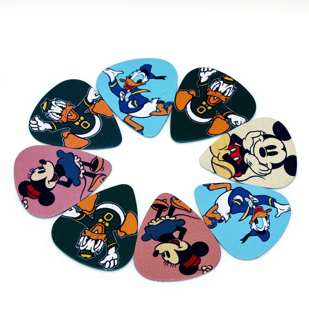 QUINTON 10pcs Picks Gitar Segitiga Ukulele Dua Sisi Pick Mouse Bagian Gitar Elektrik Kualitas Tinggi Finger Shrapnel