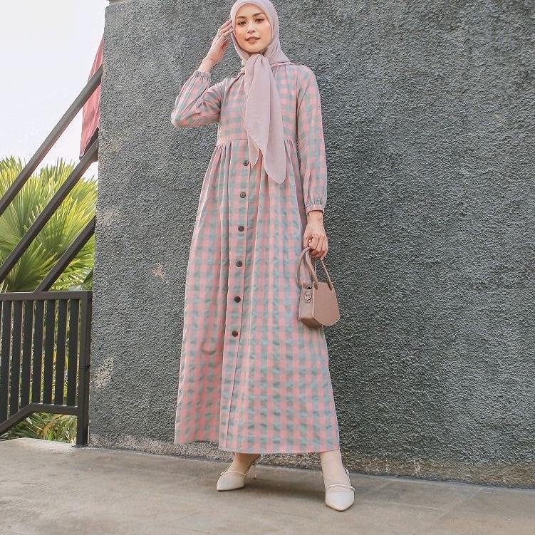 (READY) Le Khari Dress Maya Gamis Katun Busui Size S - XL