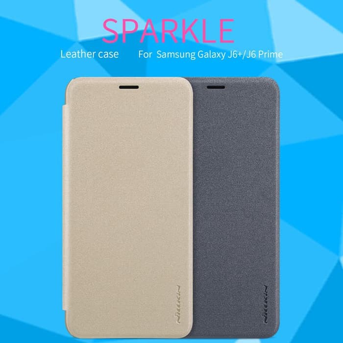 SAMSUNG Galaxy J6 Plus J6 Prime Flip Cover NILLKIN Sparkle Case