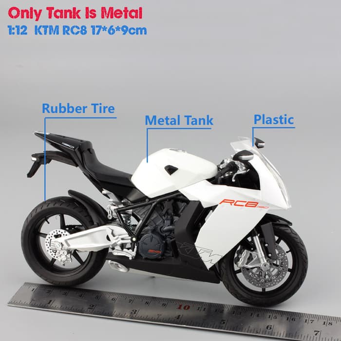Diecast New Ray Vespa - Diecast Motogp - Diecast Ducati Miniatur Motor Ktm Rc8 - Automaxx Diecast