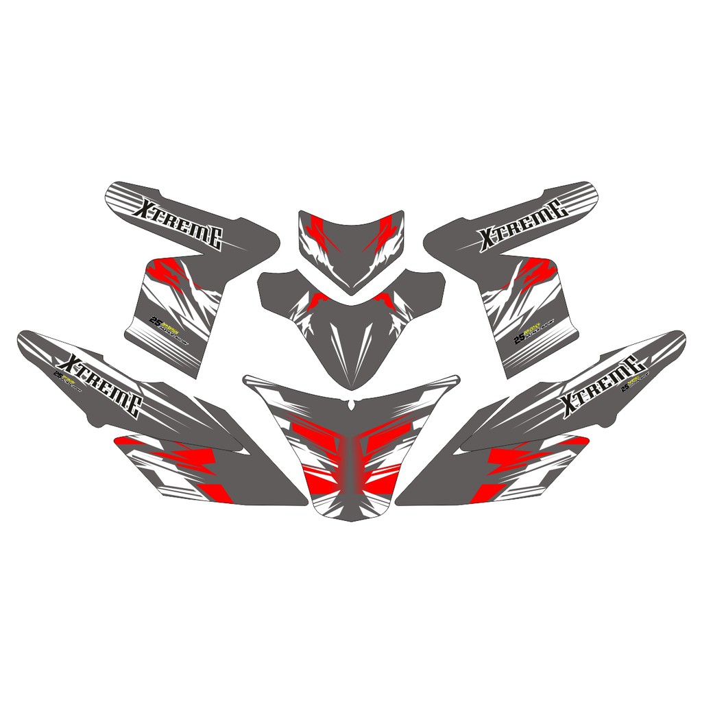 DECAL STICKER FULL BODY VARIASI Yamaha X RIDE Xride Old Xride125 X Ride New (11)
