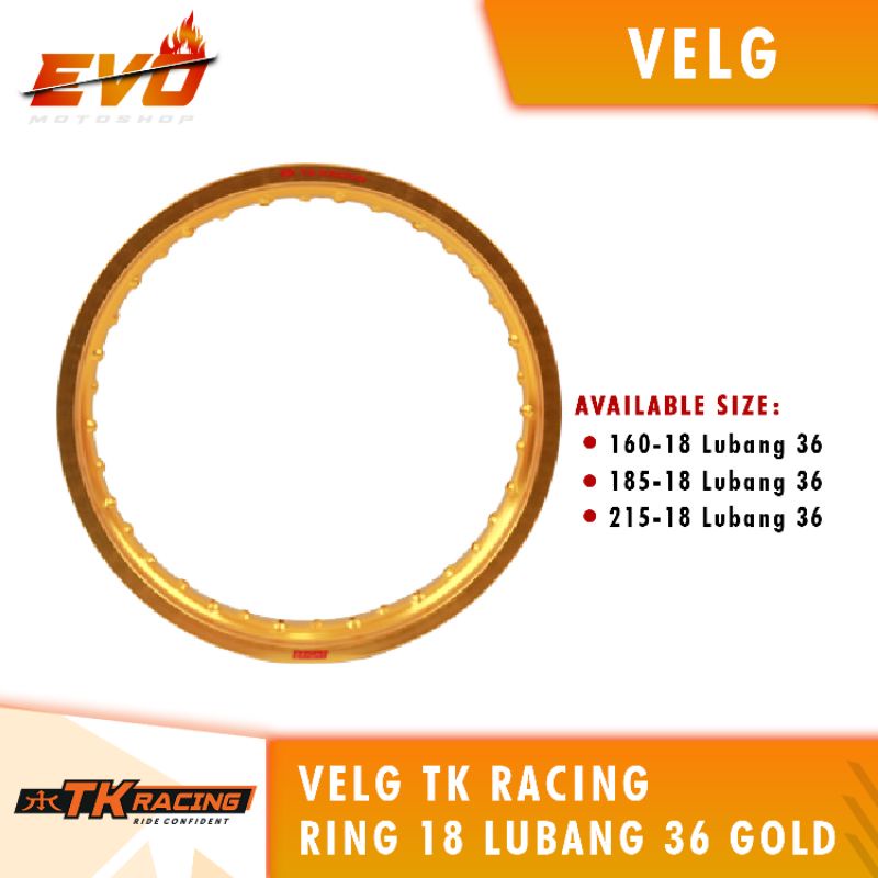 VELG TK RING 18 LUBANG 36 GOLD