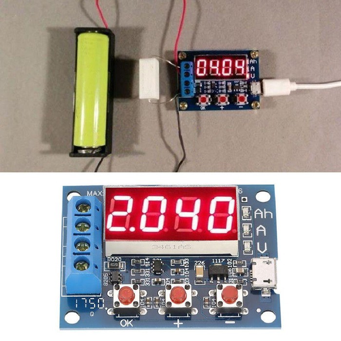 HW-586 Battery 1.5V-12V 18650 Capacity Tester Discharge Meter