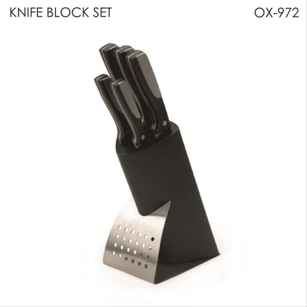 OXONE Knife Block Set OX-972 - Pisau Dapur - Set Pisau - Perlengkapan Dapur - Pisau Tajam Murah