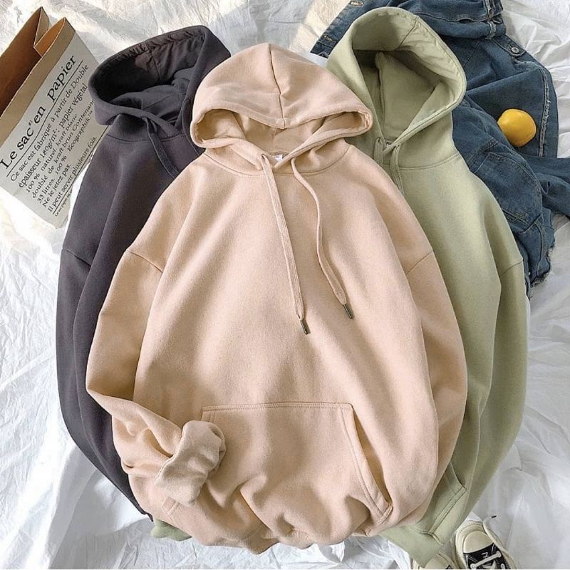 SWEATER POLOS HODIE WANITA - HOODIE OVERSIZE XXL JUMBO  - Hoddie Wanita Korean Simple Kekinian