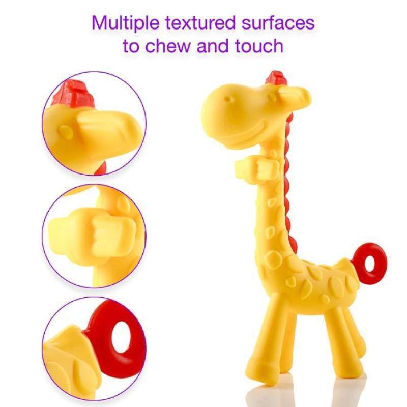 Teether giraffe mainan gigitan bayi jerapah teether bayi gigitan bayi bpa free / BIc