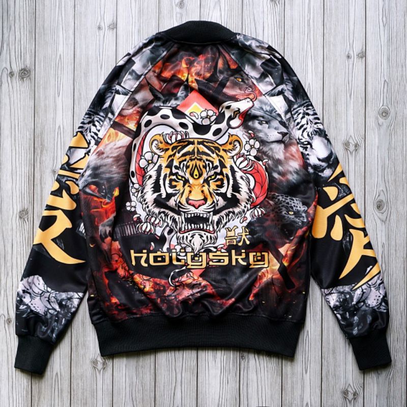 Jaket Sukajan Yakuza Style Jacket Japanese Holysky