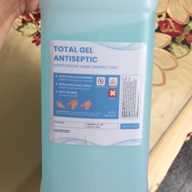 Total Gel Antiseptic Hand Sanitizer 5 liter