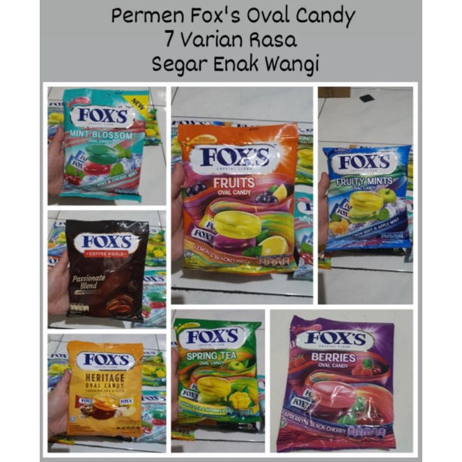 

PERMEN FOX'S OVAL CANDY FOX CRYSTAL CLEAR CANDY FOX CANDY