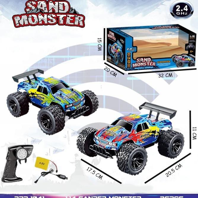 New Mobil Remot Kontrol Rc Car Sand Monster Remote Control 2.4Ghz Rdr 1041