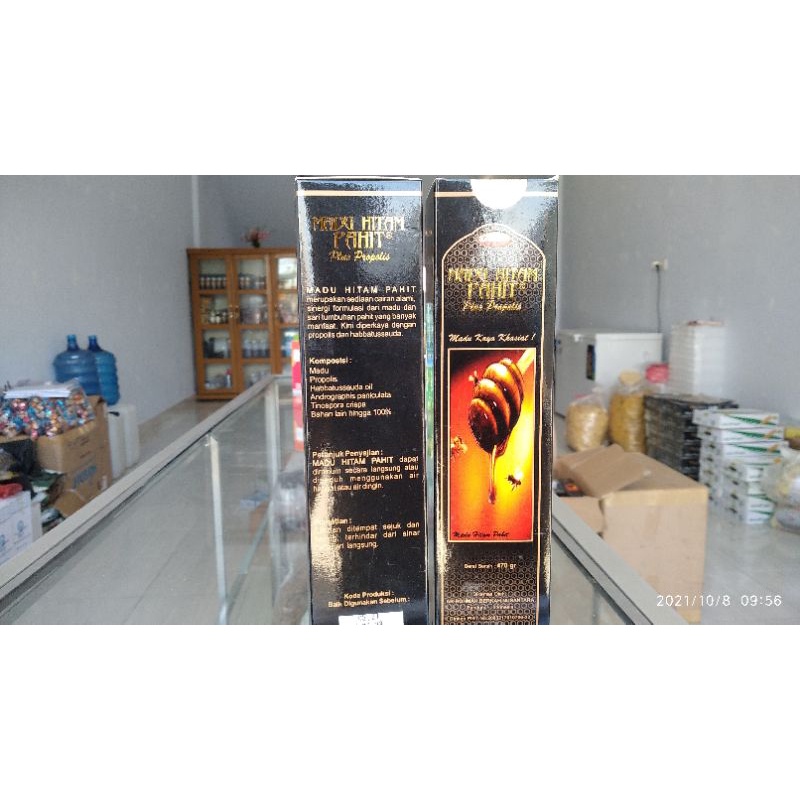 

Madu Hitam Pahit Plus Propolis 470 gr