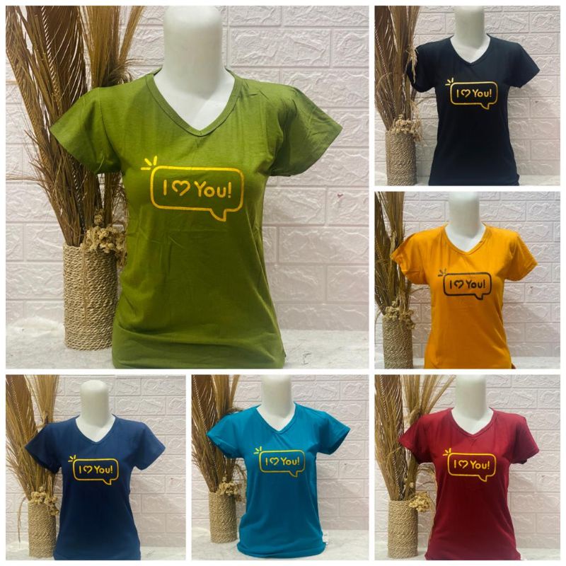 Kaos Wanita Sablon Kaos Wanita Tulisan Sablon Spandex Tulisan