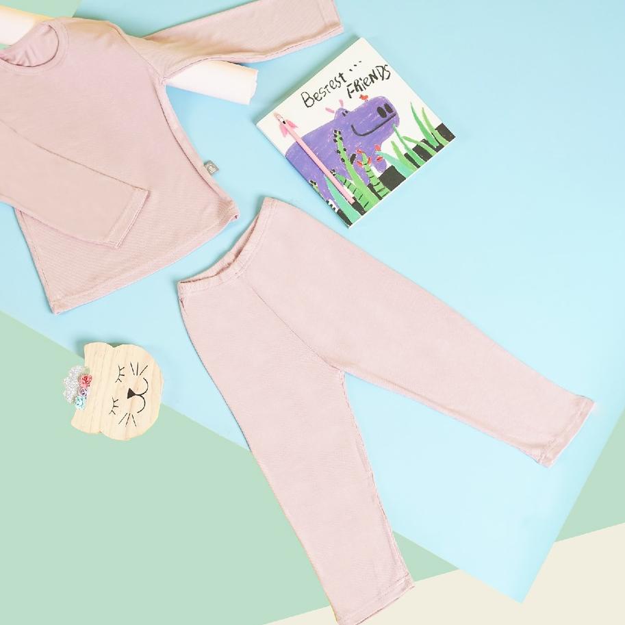 ✴ Maison Elmesa Super Comfy PJs Set Toddler Kids Premium Rib ☛