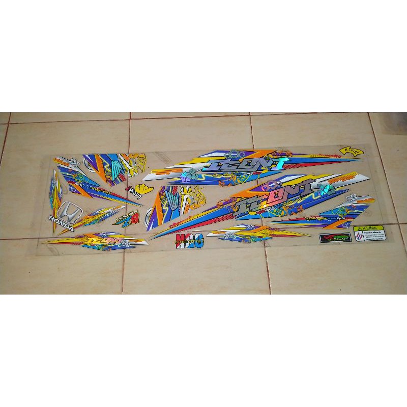 STIKER STICKER STRIPING HONDA BEAT KARBU