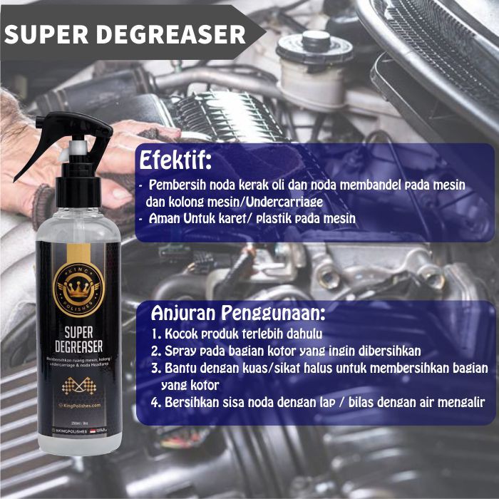 Pembersih Kerak Mesin Mobil Motor Super degreaser