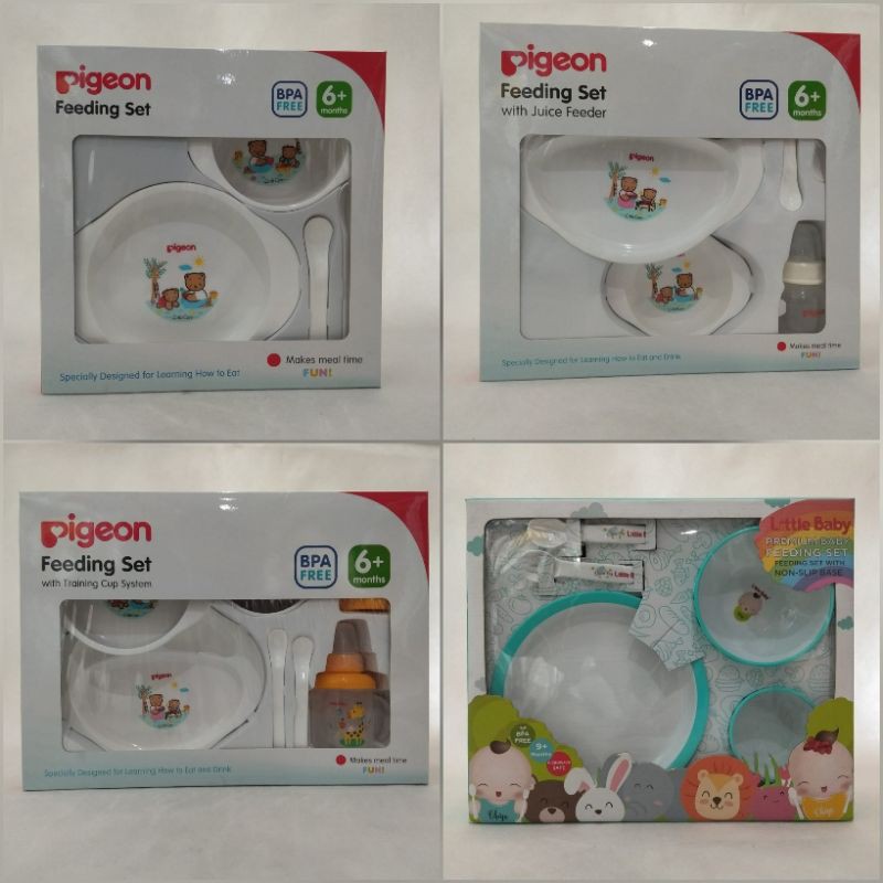 [BonaBaby] feeding set / feeding set pigeon / feeding set little baby / kado bayi / hampers bayi