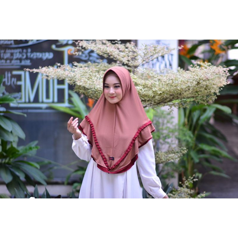 ANITA HIJAB AN-80 HIJAB INSTAN ORIGINAL BAHAN JARSEY TEBAL LEMBUT, ADEM & JATUH-1