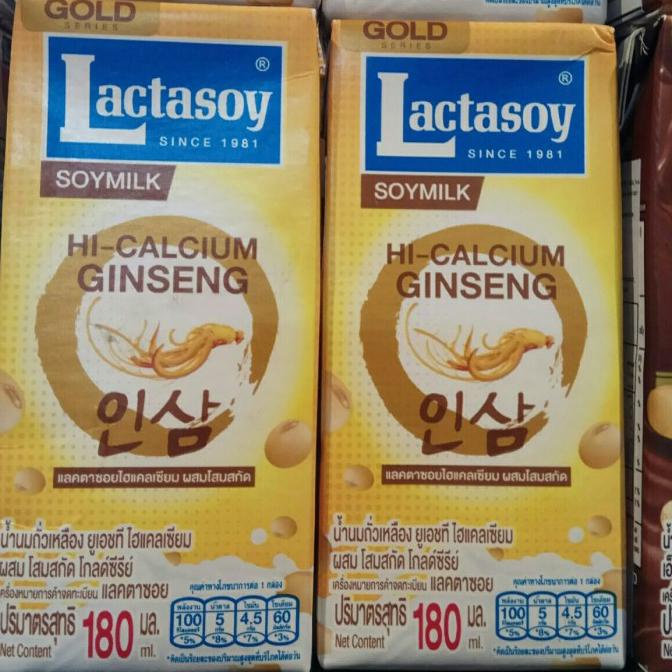 

%$%$%$%$] LACTASOY GOLD SERIES HI CALCIUM GINSENG SOY MILK 180 gr