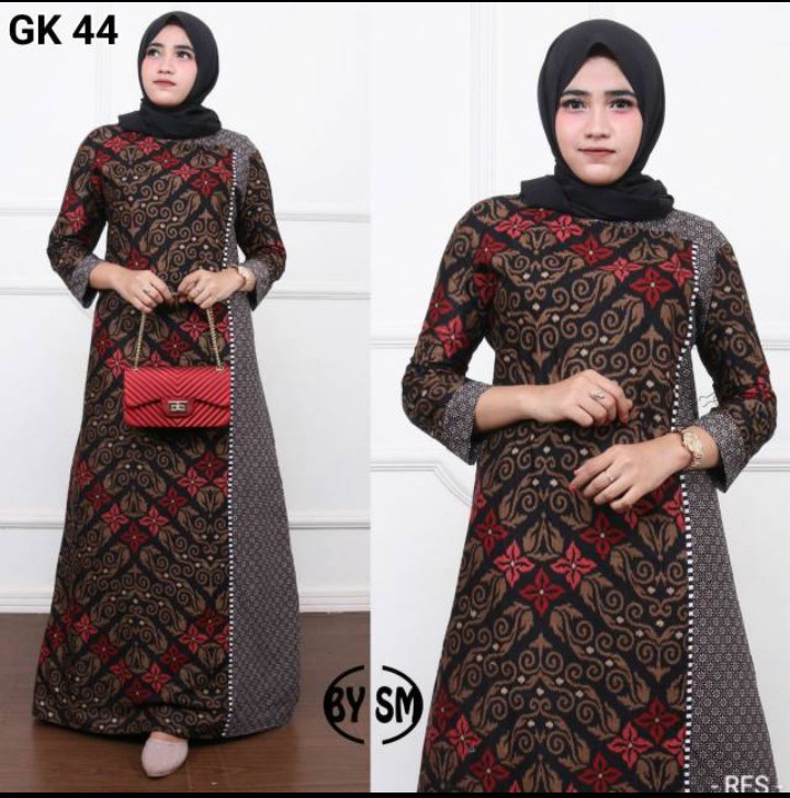 Gamis Batik Manggar, Padi,sekar,cantik,kubis,kipas,daun,kupu,nadine,gendis