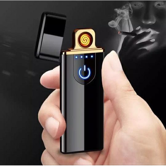 [2 MODEL] KOREK API USB ELEKTRIK KEKINIAN / KOREK API FINGERPRINT SENSOR LED SERBAGUNA
